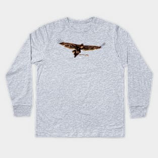 Wedgetail Eagle_01C Kids Long Sleeve T-Shirt